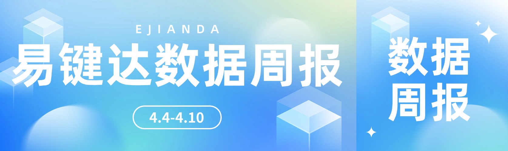 小易播报|易键达运营数据周报（4.4-4.10）